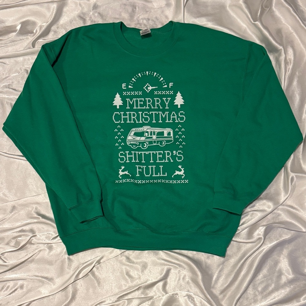 Green Funny Christmas Sweatshirt